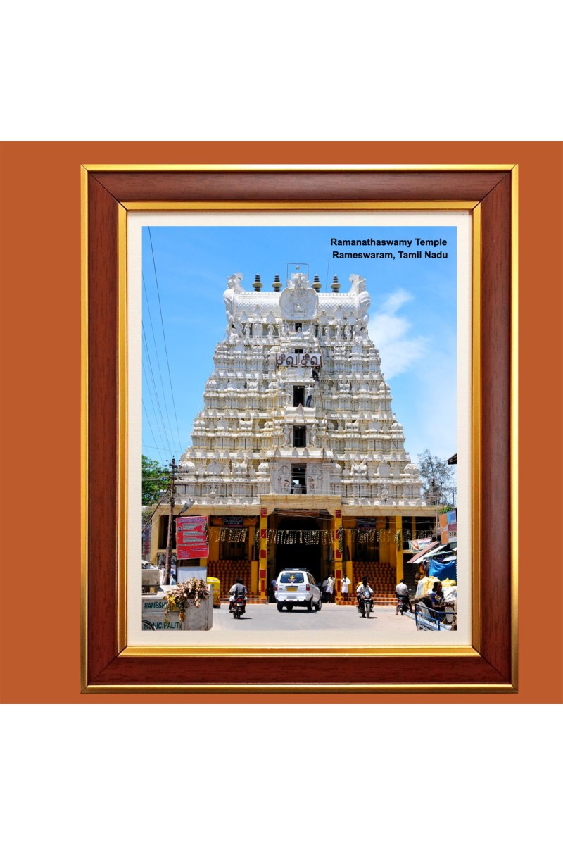 Ramanathaswamy Temple  Rameswaram, Tamil Nadu Photo Frame, {size} Inches Beautiful Framed Wall Art of Ramanathaswamy Temple  Rameswaram, Tamil Nadu Photo Frame, 10x14 Inches Beautiful Framed Wall Art of Ramanathaswamy Temple  Rameswaram, Tamil Nadu P