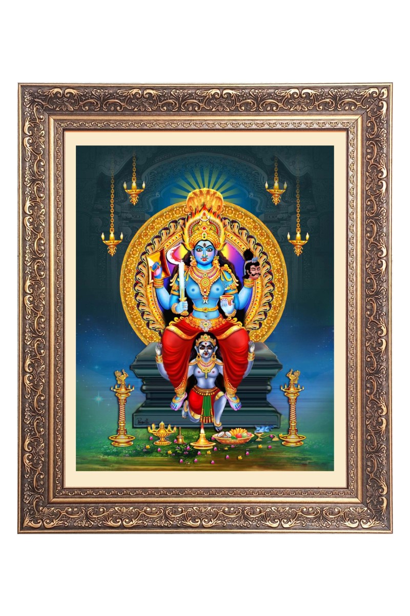 Ma Bhadrakali Big Photo Frame - 10x14 Inches for Home ,Temple &  Office Decoration
