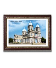 St. Francis Xavier Church Church Photo Frame, 10x14 Inches Beautiful Elegant Framed Wall Art of Iconic Cathedral