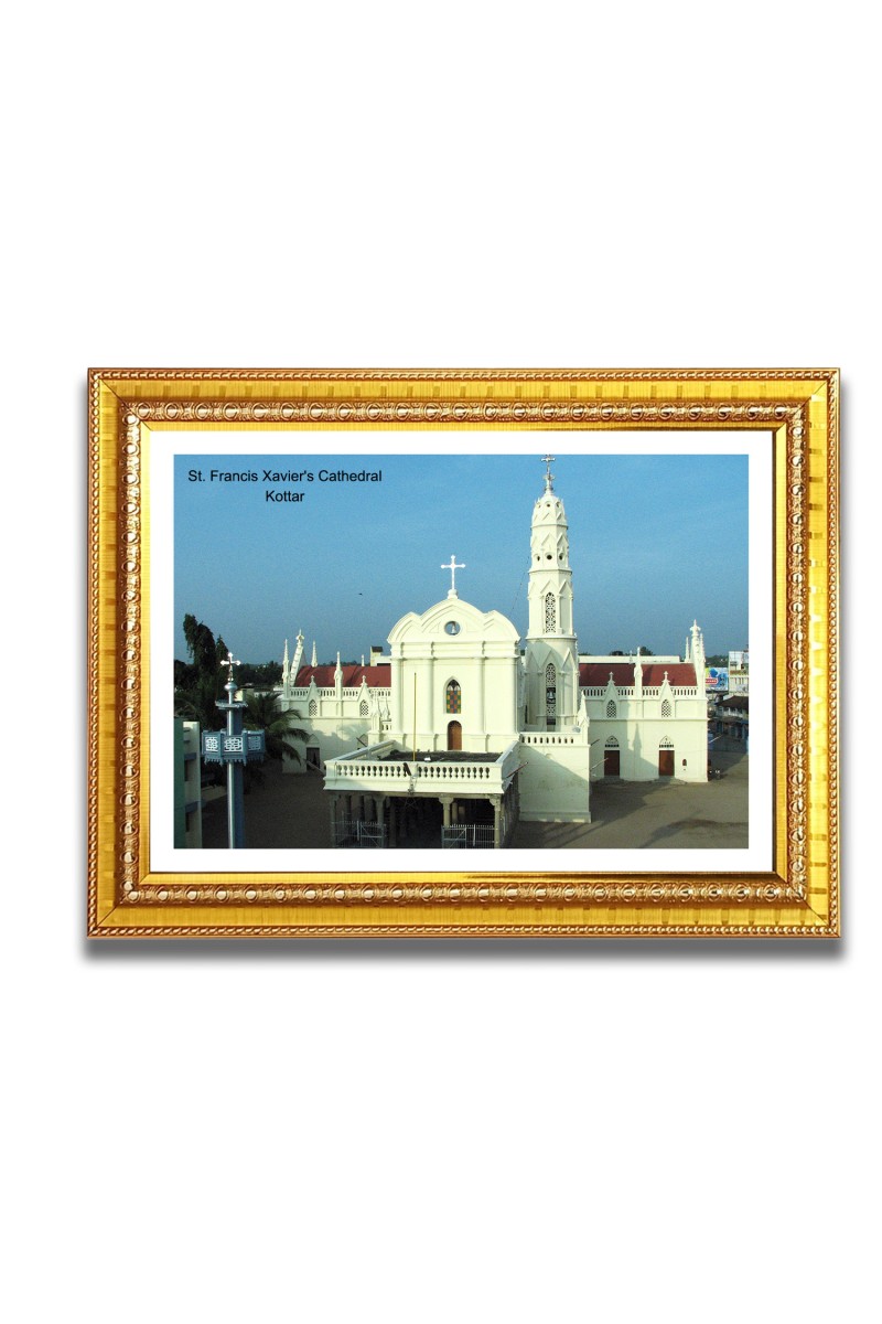 St. Francis Xavier Church Church Photo Frame, 10x14 Inches Beautiful Elegant Framed Wall Art of Iconic Cathedral