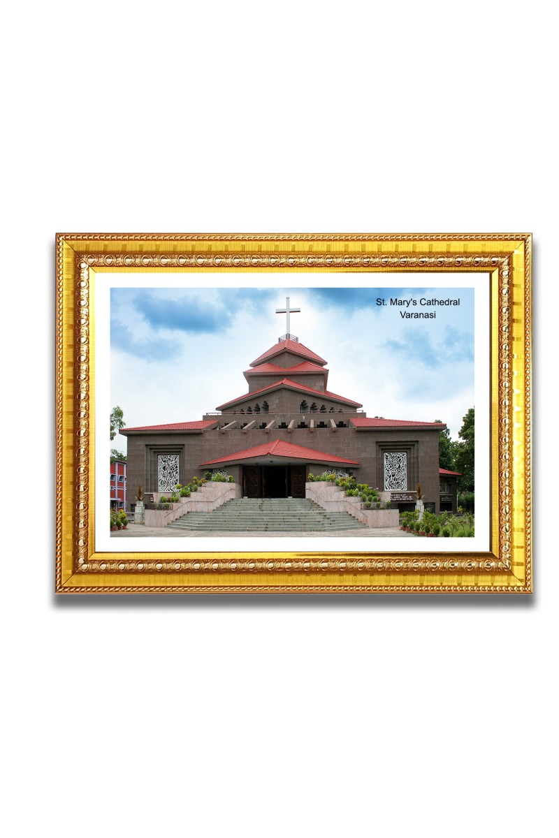 St. Mary Church Church Photo Frame, 10x14 Inches Beautiful Elegant Framed Wall Art of Iconic Cathedral