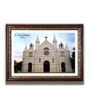 St. Patrick Church Church Photo Frame, 10x14 Inches Beautiful Elegant Framed Wall Art of Iconic Cathedral