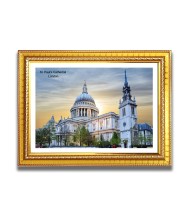 St. Paul Church Church Photo Frame, 10x14 Inches Beautiful Elegant Framed Wall Art of Iconic Cathedral