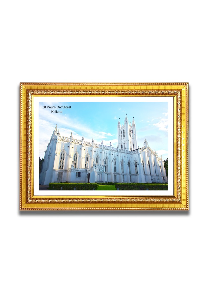 St Paul Church Church Photo Frame, 10x14 Inches Beautiful Elegant Framed Wall Art of Iconic Cathedral
