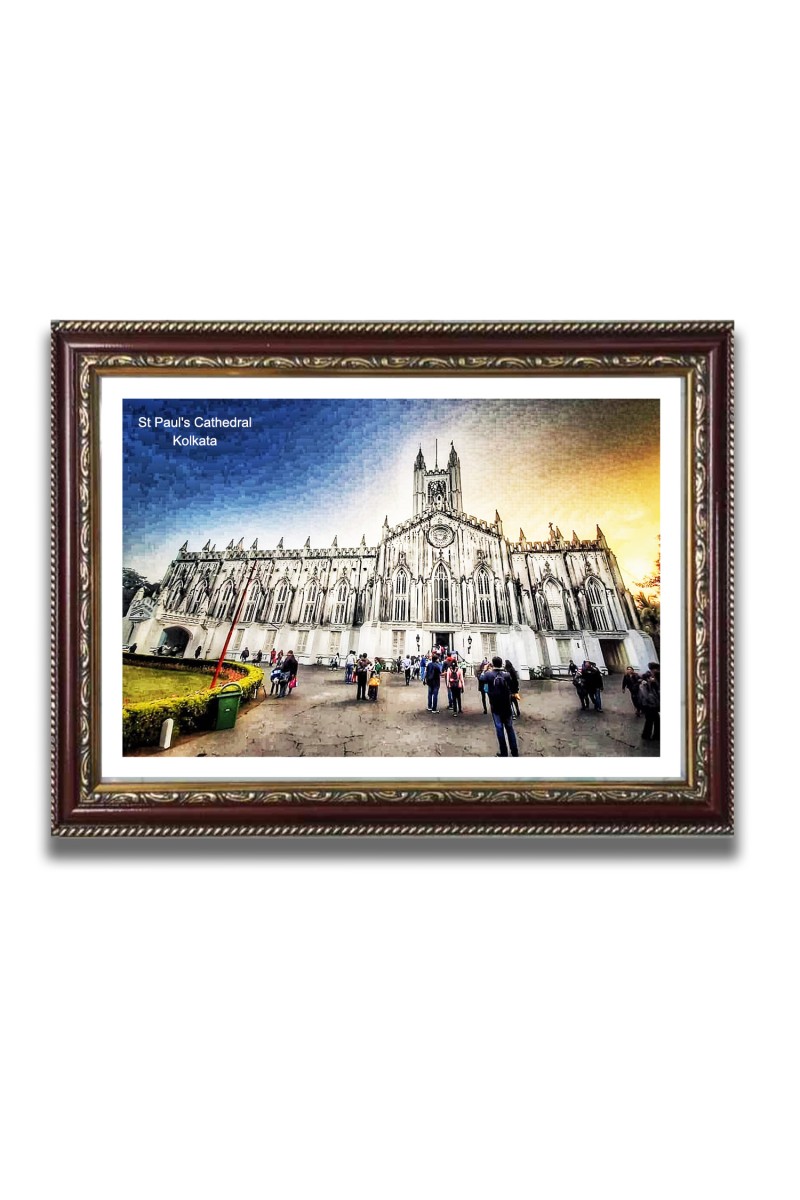 St Paul Church Church Photo Frame, 10x14 Inches Beautiful Elegant Framed Wall Art of Iconic Cathedral