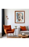 AI Funny AI Funny Cute Cat  Art Picture for Kids Art Picture for Kids - 10x14 inches, Brown Color - Perfect Wall Decor for Children's Room