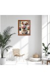AI Funny AI Funny Cute Dog Art Picture for Kids Art Picture for Kids - 10x14 inches, Brown Color - Perfect Wall Decor for Children's Room AI Funny AI Funny Cute Dog Art Picture for Kids Art Picture for Kids - 10x14 inches, Brown Color - Perfect Wall Decor for Children's Room