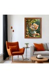 AI Funny AI Funny Cute Kitty Cat  Art Picture for Kids Art Picture for Kids - 10x14 inches, Brown Color - Perfect Wall Decor for Children's Room