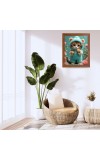 AI Funny AI Funny Cute Kitty Cat  Art Picture for Kids Art Picture for Kids - 10x14 inches, Brown Color - Perfect Wall Decor for Children's Room