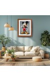 AI Funny AI Funny Micky Mouse Art Picture for Kids Art Picture for Kids - 10x14 inches, Brown Color - Perfect Wall Decor for Children's Room