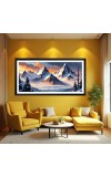 Nature Landscape Floating Frame Scenery Digital Print - 12x24 inch Modern Nature Wall Art for Living Room, Bedroom, Office, Hotels, Drawing Room