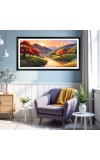 Nature Landscape Floating Frame Scenery Digital Print - 12x24 inch Modern Nature Wall Art for Living Room, Bedroom, Office, Hotels, Drawing Room Nature Landscape Floating Frame Scenery Digital Print - 12x24 inch Modern Nature Wall Art for Living Room, Bedroom, Office, Hotels, Drawing Room