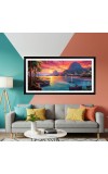 Nature Landscape Floating Frame Scenery Digital Print - 12x24 inch Modern Nature Wall Art for Living Room, Bedroom, Office, Hotels, Drawing Room Nature Landscape Floating Frame Scenery Digital Print - 12x24 inch Modern Nature Wall Art for Living Room, Bedroom, Office, Hotels, Drawing Room