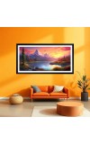 Nature Landscape Floating Frame Scenery Digital Print - 12x24 inch Modern Nature Wall Art for Living Room, Bedroom, Office, Hotels, Drawing Room Nature Landscape Floating Frame Scenery Digital Print - 12x24 inch Modern Nature Wall Art for Living Room, Bedroom, Office, Hotels, Drawing Room