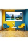Nature Landscape Floating Frame Scenery Digital Print - 12x24 inch Modern Nature Wall Art for Living Room, Bedroom, Office, Hotels, Drawing Room Nature Landscape Floating Frame Scenery Digital Print - 12x24 inch Modern Nature Wall Art for Living Room, Bedroom, Office, Hotels, Drawing Room