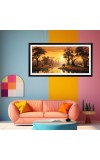 Nature Landscape Floating Frame Scenery Digital Print - 12x24 inch Modern Nature Wall Art for Living Room, Bedroom, Office, Hotels, Drawing Room Nature Landscape Floating Frame Scenery Digital Print - 12x24 inch Modern Nature Wall Art for Living Room, Bedroom, Office, Hotels, Drawing Room