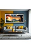 Nature Landscape Floating Frame Scenery Digital Print - 12x24 inch Modern Nature Wall Art for Living Room, Bedroom, Office, Hotels, Drawing Room Nature Landscape Floating Frame Scenery Digital Print - 12x24 inch Modern Nature Wall Art for Living Room, Bedroom, Office, Hotels, Drawing Room