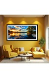 Nature Landscape Floating Frame Scenery Digital Print - 12x24 inch Modern Nature Wall Art for Living Room, Bedroom, Office, Hotels, Drawing Room Nature Landscape Floating Frame Scenery Digital Print - 12x24 inch Modern Nature Wall Art for Living Room, Bedroom, Office, Hotels, Drawing Room