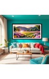 Nature Landscape Floating Frame Scenery Digital Print - 12x24 inch Modern Nature Wall Art for Living Room, Bedroom, Office, Hotels, Drawing Room Nature Landscape Floating Frame Scenery Digital Print - 12x24 inch Modern Nature Wall Art for Living Room, Bedroom, Office, Hotels, Drawing Room