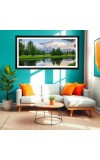 Nature Landscape Floating Frame Scenery Digital Print - 12x24 inch Modern Nature Wall Art for Living Room, Bedroom, Office, Hotels, Drawing Room Nature Landscape Floating Frame Scenery Digital Print - 12x24 inch Modern Nature Wall Art for Living Room, Bedroom, Office, Hotels, Drawing Room