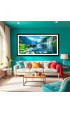 Nature Landscape Floating Frame Scenery Digital Print - 12x24 inch Modern Nature Wall Art for Living Room, Bedroom, Office, Hotels, Drawing Room Nature Landscape Floating Frame Scenery Digital Print - 12x24 inch Modern Nature Wall Art for Living Room, Bedroom, Office, Hotels, Drawing Room