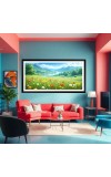Nature Landscape Floating Frame Scenery Digital Print - 12x24 inch Modern Nature Wall Art for Living Room, Bedroom, Office, Hotels, Drawing Room Nature Landscape Floating Frame Scenery Digital Print - 12x24 inch Modern Nature Wall Art for Living Room, Bedroom, Office, Hotels, Drawing Room