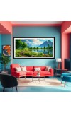 Nature Landscape Floating Frame Scenery Digital Print - 12x24 inch Modern Nature Wall Art for Living Room, Bedroom, Office, Hotels, Drawing Room Nature Landscape Floating Frame Scenery Digital Print - 12x24 inch Modern Nature Wall Art for Living Room, Bedroom, Office, Hotels, Drawing Room