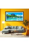 Nature Landscape Floating Frame Scenery Digital Print - 12x24 inch Modern Nature Wall Art for Living Room, Bedroom, Office, Hotels, Drawing Room Nature Landscape Floating Frame Scenery Digital Print - 12x24 inch Modern Nature Wall Art for Living Room, Bedroom, Office, Hotels, Drawing Room