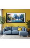 Nature Landscape Floating Frame Scenery Digital Print - 12x24 inch Modern Nature Wall Art for Living Room, Bedroom, Office, Hotels, Drawing Room Nature Landscape Floating Frame Scenery Digital Print - 12x24 inch Modern Nature Wall Art for Living Room, Bedroom, Office, Hotels, Drawing Room