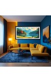 Nature Landscape Floating Frame Scenery Digital Print - 12x24 inch Modern Nature Wall Art for Living Room, Bedroom, Office, Hotels, Drawing Room Nature Landscape Floating Frame Scenery Digital Print - 12x24 inch Modern Nature Wall Art for Living Room, Bedroom, Office, Hotels, Drawing Room