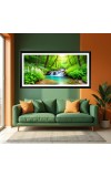 Nature Landscape Floating Frame Scenery Digital Print - 12x24 inch Modern Nature Wall Art for Living Room, Bedroom, Office, Hotels, Drawing Room Nature Landscape Floating Frame Scenery Digital Print - 12x24 inch Modern Nature Wall Art for Living Room, Bedroom, Office, Hotels, Drawing Room