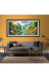 Nature Landscape Floating Frame Scenery Digital Print - 12x24 inch Modern Nature Wall Art for Living Room, Bedroom, Office, Hotels, Drawing Room Nature Landscape Floating Frame Scenery Digital Print - 12x24 inch Modern Nature Wall Art for Living Room, Bedroom, Office, Hotels, Drawing Room