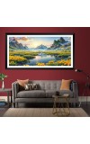 Nature Landscape Floating Frame Scenery Digital Print - 12x24 inch Modern Nature Wall Art for Living Room, Bedroom, Office, Hotels, Drawing Room Nature Landscape Floating Frame Scenery Digital Print - 12x24 inch Modern Nature Wall Art for Living Room, Bedroom, Office, Hotels, Drawing Room