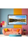 Nature Landscape Floating Frame Scenery Digital Print - 12x24 inch Modern Nature Wall Art for Living Room, Bedroom, Office, Hotels, Drawing Room Nature Landscape Floating Frame Scenery Digital Print - 12x24 inch Modern Nature Wall Art for Living Room, Bedroom, Office, Hotels, Drawing Room