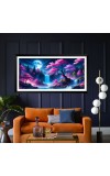 Nature Landscape Floating Frame Scenery Digital Print - 12x24 inch Modern Nature Wall Art for Living Room, Bedroom, Office, Hotels, Drawing Room Nature Landscape Floating Frame Scenery Digital Print - 12x24 inch Modern Nature Wall Art for Living Room, Bedroom, Office, Hotels, Drawing Room