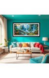 Nature Landscape Floating Frame Scenery Digital Print - 12x24 inch Modern Nature Wall Art for Living Room, Bedroom, Office, Hotels, Drawing Room Nature Landscape Floating Frame Scenery Digital Print - 12x24 inch Modern Nature Wall Art for Living Room, Bedroom, Office, Hotels, Drawing Room