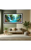 Nature Landscape Floating Frame Scenery Digital Print - 12x24 inch Modern Nature Wall Art for Living Room, Bedroom, Office, Hotels, Drawing Room Nature Landscape Floating Frame Scenery Digital Print - 12x24 inch Modern Nature Wall Art for Living Room, Bedroom, Office, Hotels, Drawing Room