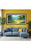 Nature Landscape Floating Frame Scenery Digital Print - 12x24 inch Modern Nature Wall Art for Living Room, Bedroom, Office, Hotels, Drawing Room Nature Landscape Floating Frame Scenery Digital Print - 12x24 inch Modern Nature Wall Art for Living Room, Bedroom, Office, Hotels, Drawing Room