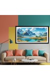 Nature Landscape Floating Frame Scenery Digital Print - 12x24 inch Modern Nature Wall Art for Living Room, Bedroom, Office, Hotels, Drawing Room Nature Landscape Floating Frame Scenery Digital Print - 12x24 inch Modern Nature Wall Art for Living Room, Bedroom, Office, Hotels, Drawing Room