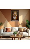 Maa Saraswati  Digital Print Photo 6.7x8.7 inches  (I24) - Vibrant Religious Wall Art for Home or Office Decor.
