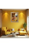 Baby Krishna Digital Print Photo 6.7x8.7 inches  (I24) - Vibrant Religious Wall Art for Home or Office Decor.