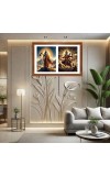 Parashurama and Bhishma Photo Frame - 11x15Inches - Spiritual Artwork for Home Wall Decoration, Puja Room and Office Decoration and Gifting 