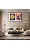 Agni and Indra Photo Frame - 11x15Inches - Spiritual Artwork for Home Wall Decoration, Puja Room and Office Decoration and Gifting Agni and Indra Photo Frame - 11x15Inches - Spiritual Artwork for Home Wall Decoration, Puja Room and Office Decoration and Gifting