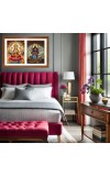 Goddess lakshmi and kali Photo Frame - 11x15Inches - Spiritual Artwork for Home Wall Decoration, Puja Room and Office Decoration and Gifting 