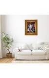 Lord shiva Photo Frame  10x14 Inches-Brown Wooden Frame for Home , Office & Temple Decoration and Gifting