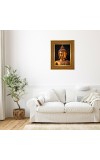 Lord buddha Photo Frame  10x14 Inches-Brown Wooden Frame for Home , Office & Temple Decoration and Gifting