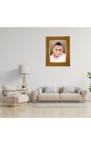 Mirra Alfassa Photo Frame  10x14 Inches-Brown Wooden Frame for Home , Office & Temple Decoration and Gifting