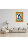 Lord shiva Photo Frame  10x14 Inches-Brown Wooden Frame for Home , Office & Temple Decoration and Gifting