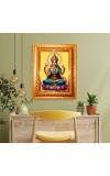 Goddess laxmi Golden Designer Photo Frame | 10x14 Inch Religious Wall Hanging Frame for Home & Office Decoration | Hindu Deity Spiritual Gift Item Goddess laxmi Golden Designer Photo Frame | 10x14 Inch Religious Wall Hanging Frame for Home & Office Decoration | Hindu Deity Spiritual Gift Item