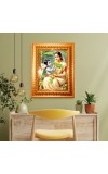 Yasoda and krishna Golden Designer Photo Frame | 10x14 Inch Religious Wall Hanging Frame for Home & Office Decoration | Hindu Deity Spiritual Gift Item Yasoda and krishna Golden Designer Photo Frame | 10x14 Inch Religious Wall Hanging Frame for Home & Office Decoration | Hindu Deity Spiritual Gift Item